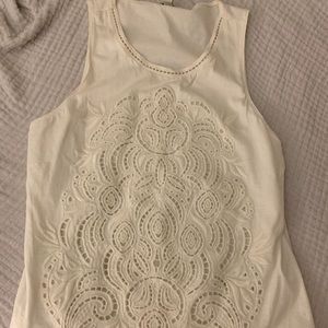 J crew white tank
